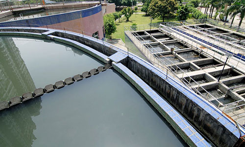 五大连池市柱状活性炭水处理现场